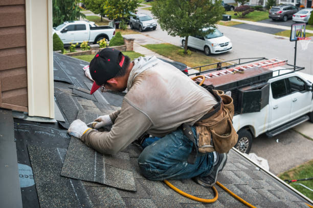 Professional Emergency Roof Repair technician working in Chappell Hill, TX
